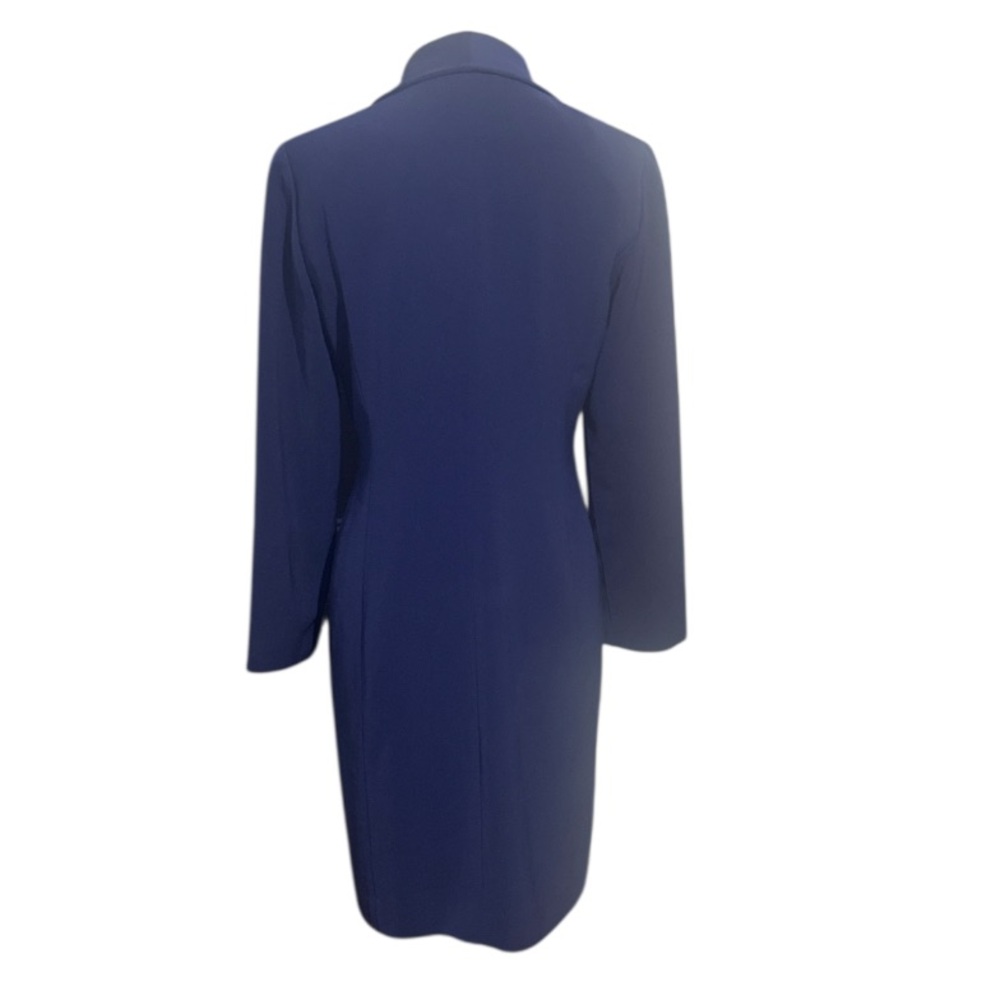 Authentic Kasper Petite Designer Button Navy Dres… - image 3